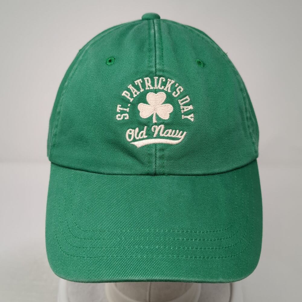 St. Patrick's Day Strapback Hat Solid Green Xl Em… - image 2